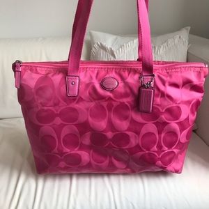Nylon Coach Tote Bag